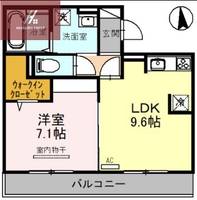 大阪府八尾市東太子2丁目(アパート)の賃貸物件の間取り