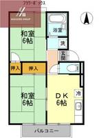 大阪府八尾市沼2丁目(アパート)の賃貸物件の間取り