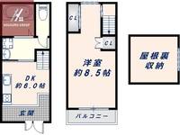 勝山北1丁目貸家の間取り