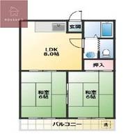 大阪府大阪市平野区加美正覚寺1丁目(マンション)の賃貸物件の間取り