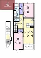 カーサ・フェリチェⅡ201の間取り