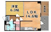 クレセントアパートメントの間取り