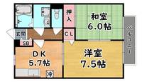 れいんぼー御影の間取り