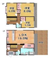 兵庫県神戸市灘区高羽町3丁目(一戸建)の賃貸物件の間取り