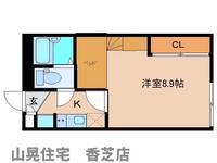 奈良県香芝市瓦口(アパート)の賃貸物件209の間取り