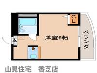 奈良県香芝市五位堂3丁目(マンション)の賃貸物件202の間取り