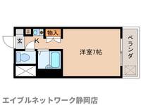 静岡県静岡市葵区川辺町2丁目(マンション)の賃貸物件の間取り