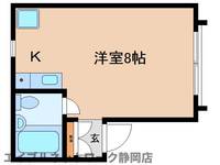 静岡県静岡市葵区春日3丁目(マンション)の賃貸物件の間取り