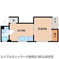 静岡県静岡市葵区幸町(マンション)の賃貸物件の間取り