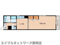 静岡県静岡市葵区鷹匠2丁目(マンション)の賃貸物件の間取り