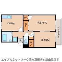 静岡県静岡市清水区長崎(アパート)の賃貸物件203の間取り
