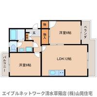 静岡県静岡市清水区七ツ新屋(マンション)の賃貸物件305の間取り