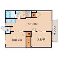 奈良県磯城郡田原本町大字三笠(アパート)の賃貸物件の間取り