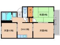 奈良県五條市今井2丁目(アパート)の賃貸物件の間取り