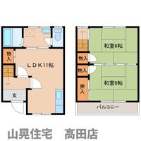 奈良県大和高田市東中2丁目(タウンハウス)の賃貸物件の間取り