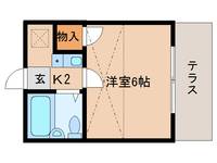 奈良県大和高田市田井新町(アパート)の賃貸物件の間取り