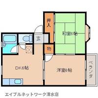 静岡県静岡市清水区村松(アパート)の賃貸物件の間取り