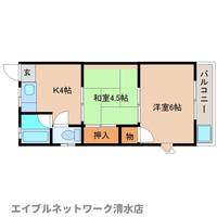 静岡県静岡市清水区袖師町(アパート)の賃貸物件の間取り