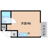 奈良県桜井市大字桜井(マンション)の賃貸物件1-Aの間取り