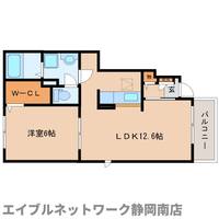 静岡県静岡市駿河区小鹿(アパート)の賃貸物件の間取り