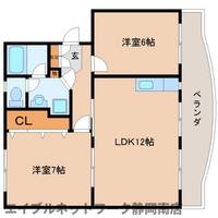サンハイツ岡村202の間取り