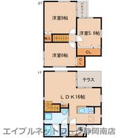 静岡県藤枝市前島3丁目(一戸建)の賃貸物件の間取り