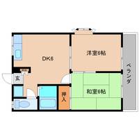 奈良県大和高田市大字築山(アパート)の賃貸物件201の間取り