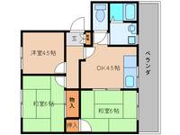 奈良県五條市野原西2丁目(アパート)の賃貸物件の間取り