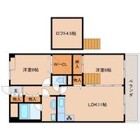 奈良県奈良市西大寺北町1丁目(マンション)の賃貸物件の間取り