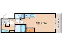 奈良県奈良市西大寺小坊町(マンション)の賃貸物件の間取り