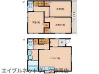 静岡県静岡市葵区上足洗3丁目(一戸建)の賃貸物件の間取り
