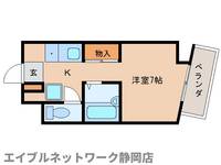 静岡県静岡市葵区川辺町2丁目(マンション)の賃貸物件の間取り