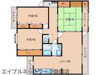 静岡県静岡市葵区北安東2丁目(マンション)の賃貸物件の間取り