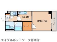 静岡県静岡市葵区七間町(マンション)の賃貸物件の間取り