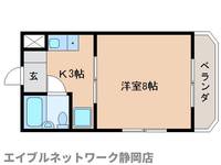 静岡県静岡市葵区新伝馬3丁目(マンション)の賃貸物件の間取り