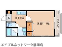 静岡県静岡市葵区鷹匠3丁目(マンション)の賃貸物件の間取り