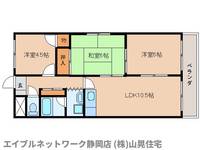 静岡県静岡市葵区羽鳥3丁目(マンション)の賃貸物件の間取り