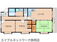 静岡県静岡市葵区東草深町(マンション)の賃貸物件の間取り