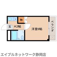 静岡県静岡市葵区東千代田1丁目(マンション)の賃貸物件の間取り