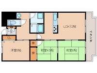 奈良県葛城市忍海(マンション)の賃貸物件の間取り