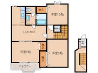 奈良県御所市大字茅原(テラスハウス)の賃貸物件の間取り