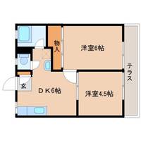 静岡県静岡市葵区瀬名川3丁目(アパート)の賃貸物件102の間取り