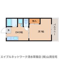静岡県静岡市葵区瀬名川3丁目(アパート)の賃貸物件101の間取り