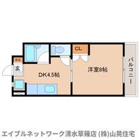 静岡県静岡市駿河区聖一色(マンション)の賃貸物件402の間取り