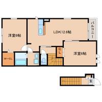 静岡県静岡市清水区吉川(アパート)の賃貸物件202の間取り
