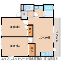 静岡県静岡市清水区吉川(アパート)の賃貸物件101の間取り