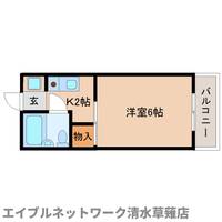 静岡県静岡市清水区草薙(アパート)の賃貸物件101の間取り