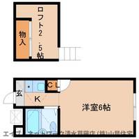 静岡県静岡市清水区草薙(アパート)の賃貸物件203の間取り