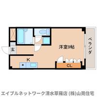 静岡県静岡市清水区草薙1丁目(マンション)の賃貸物件302の間取り