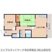 静岡県静岡市清水区長崎新田(マンション)の賃貸物件205の間取り